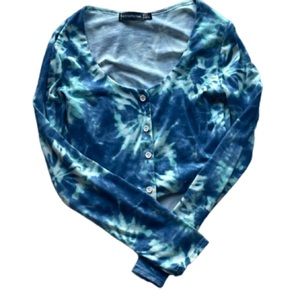 Pretty little thing cropped tie-dye cardigan